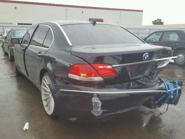 WBAHN83556DT39653 - 2006 BMW 750 LI BLACK photo 3