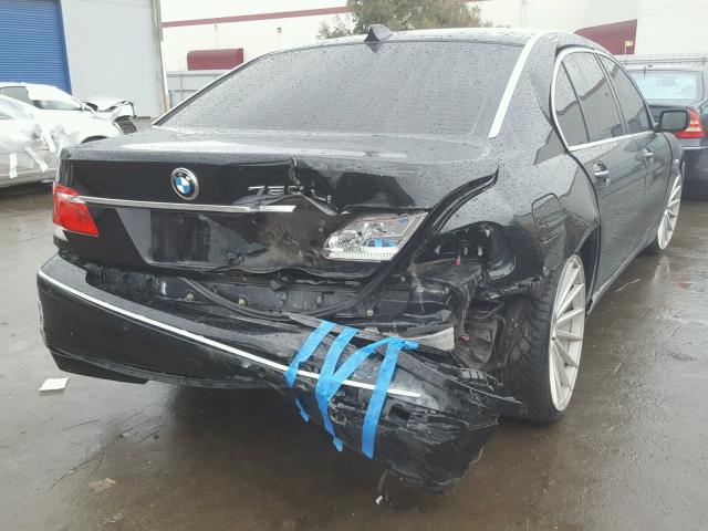 WBAHN83556DT39653 - 2006 BMW 750 LI BLACK photo 4