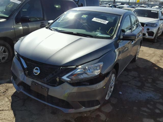 3N1AB7APXJY252979 - 2018 NISSAN SENTRA S GRAY photo 2