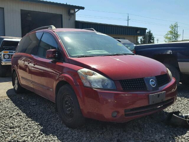 5N1BV28U36N119178 - 2006 NISSAN QUEST S/SE RED photo 1