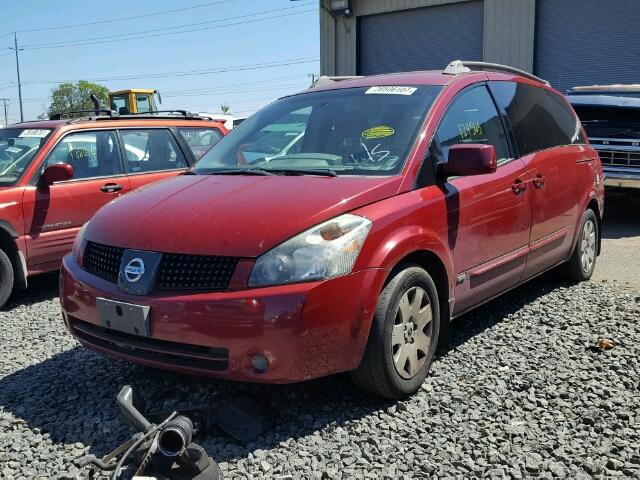 5N1BV28U36N119178 - 2006 NISSAN QUEST S/SE RED photo 2