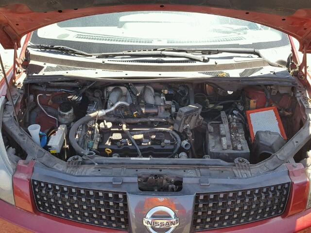 5N1BV28U36N119178 - 2006 NISSAN QUEST S/SE RED photo 7