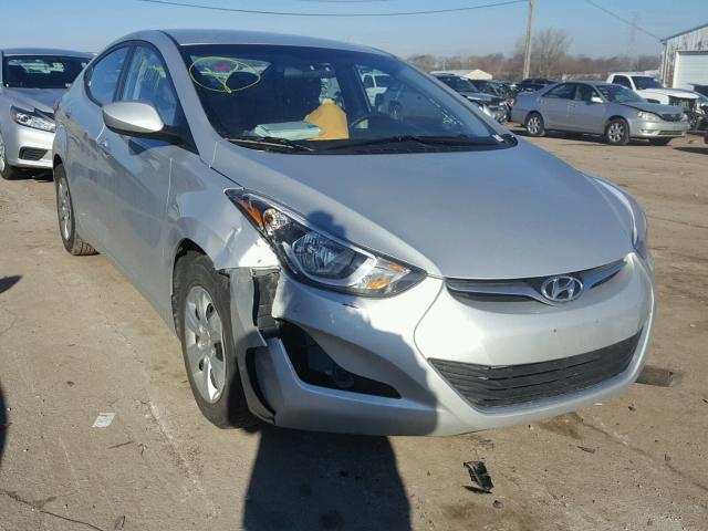 5NPDH4AE7GH664479 - 2016 HYUNDAI ELANTRA SE SILVER photo 1