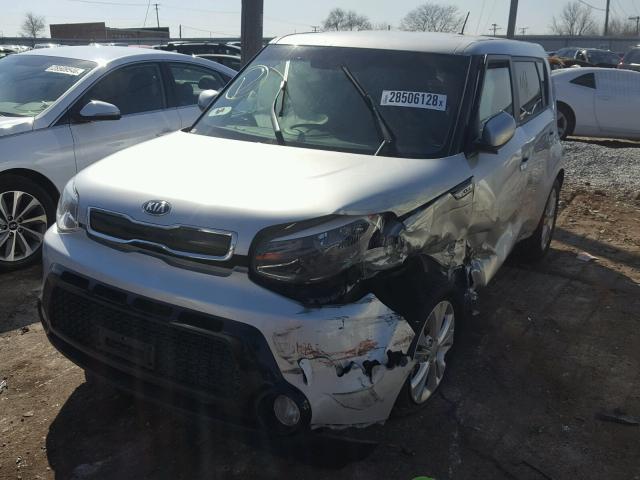 KNDJP3A57G7846588 - 2016 KIA SOUL + SILVER photo 2