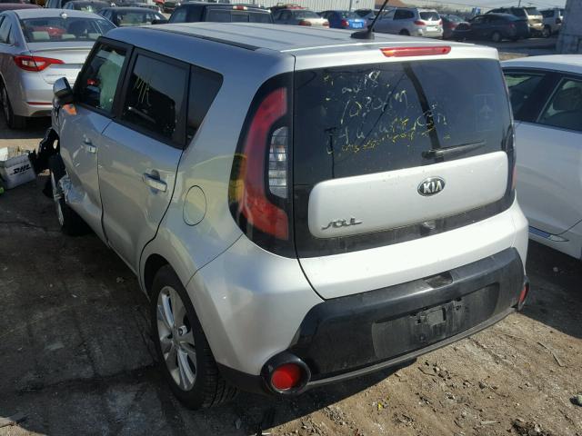 KNDJP3A57G7846588 - 2016 KIA SOUL + SILVER photo 3