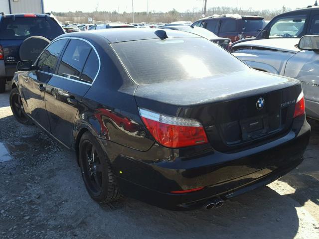 WBANV13598CZ60011 - 2008 BMW 528 XI BLACK photo 3