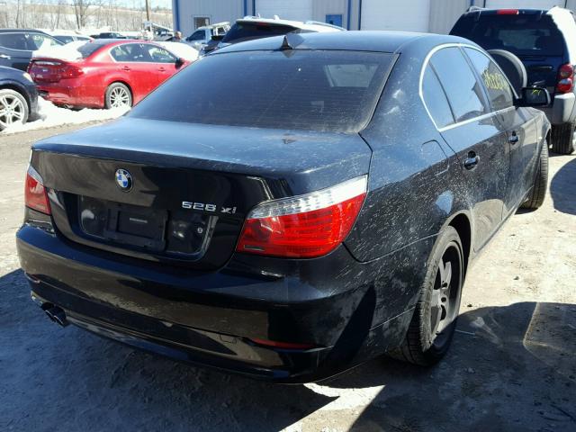 WBANV13598CZ60011 - 2008 BMW 528 XI BLACK photo 4