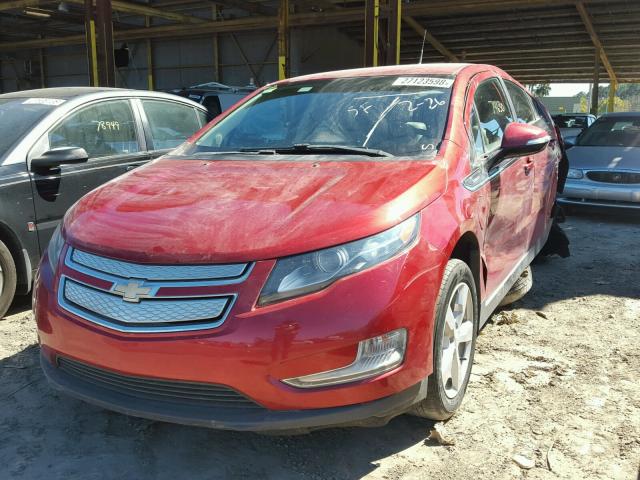 1G1RH6E47DU108508 - 2013 CHEVROLET VOLT RED photo 2