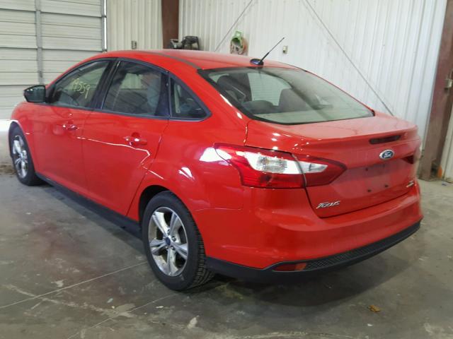 1FADP3F25EL123103 - 2014 FORD FOCUS SE RED photo 3