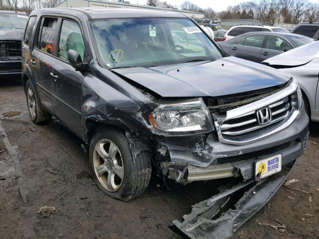 5FNYF4H56DB044181 - 2013 HONDA PILOT EXL GRAY photo 1