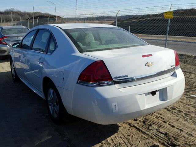 2G1WA5EK9A1144031 - 2010 CHEVROLET IMPALA LS WHITE photo 3