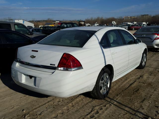 2G1WA5EK9A1144031 - 2010 CHEVROLET IMPALA LS WHITE photo 4