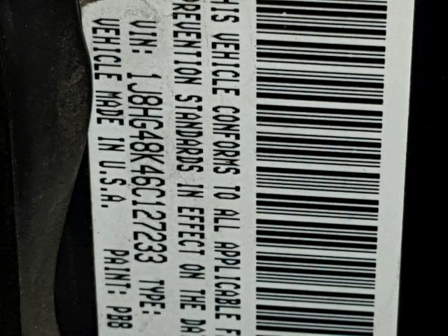 1J8HG48K46C127233 - 2006 JEEP COMMANDER BLUE photo 10