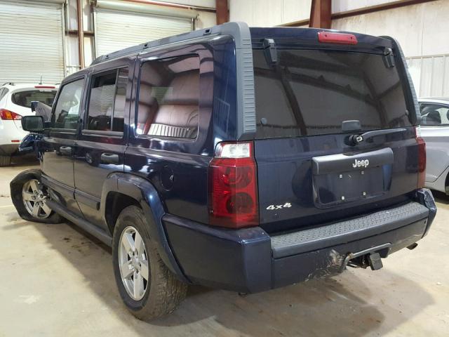 1J8HG48K46C127233 - 2006 JEEP COMMANDER BLUE photo 3