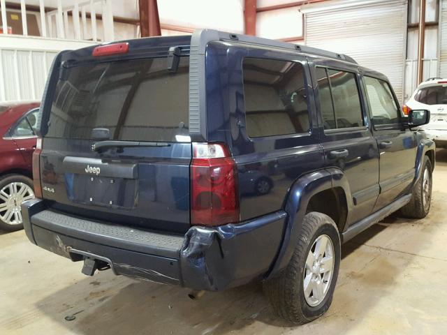 1J8HG48K46C127233 - 2006 JEEP COMMANDER BLUE photo 4