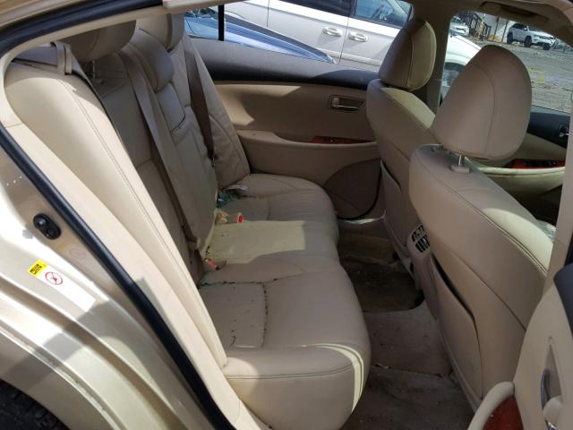 JTHBJ46G772136463 - 2007 LEXUS ES 350 BEIGE photo 6