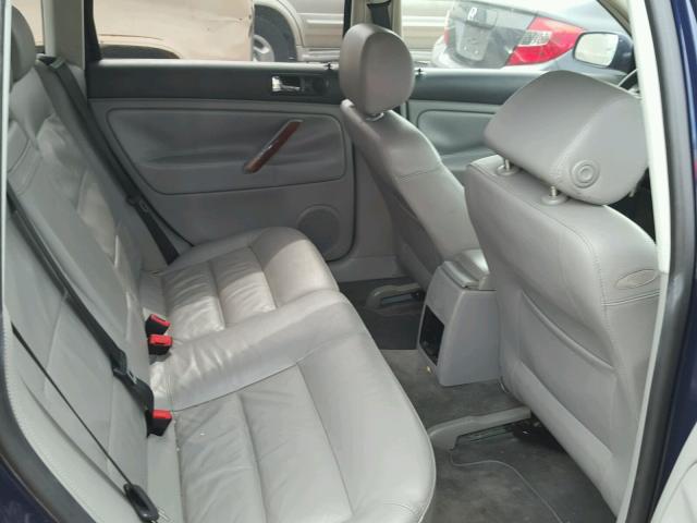 WVWWH63B34E004314 - 2004 VOLKSWAGEN PASSAT GLX BLUE photo 6