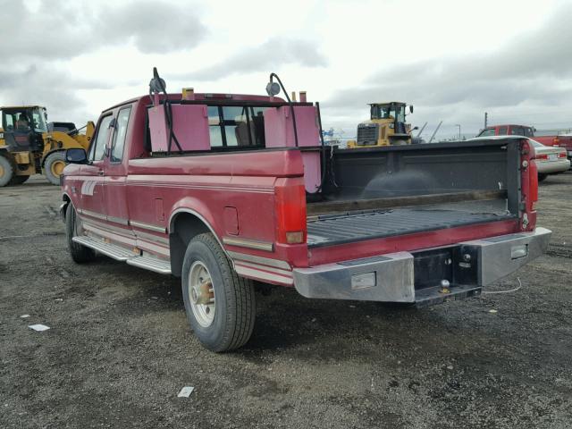 1FTHX25G2SKA30527 - 1995 FORD F250 BURGUNDY photo 3