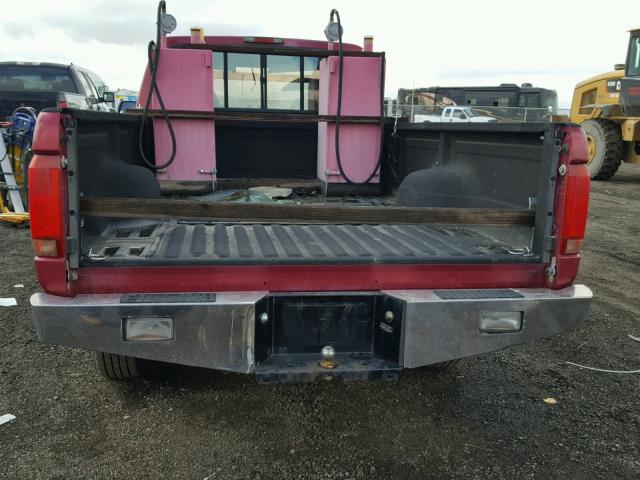 1FTHX25G2SKA30527 - 1995 FORD F250 BURGUNDY photo 9