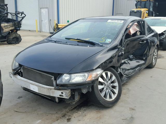 2HGFG12879H536288 - 2009 HONDA CIVIC EX BLACK photo 2