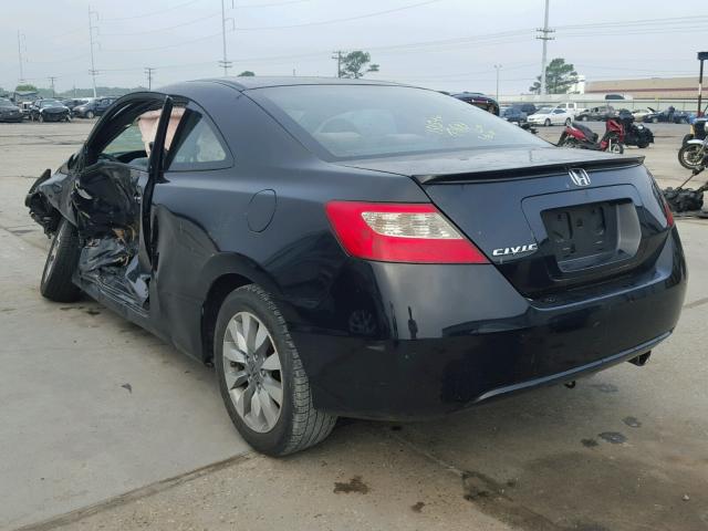 2HGFG12879H536288 - 2009 HONDA CIVIC EX BLACK photo 3