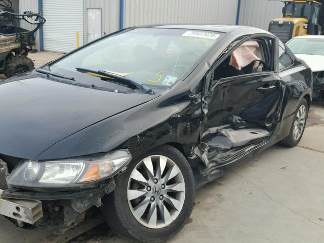 2HGFG12879H536288 - 2009 HONDA CIVIC EX BLACK photo 9