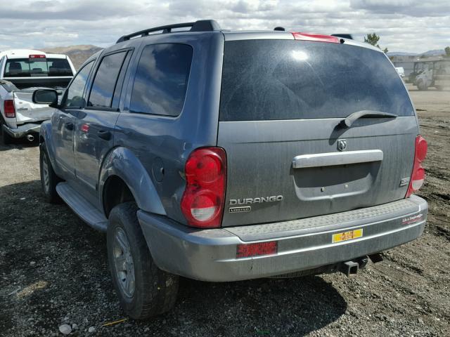 1D8HB58D35F587026 - 2005 DODGE DURANGO LI GRAY photo 3