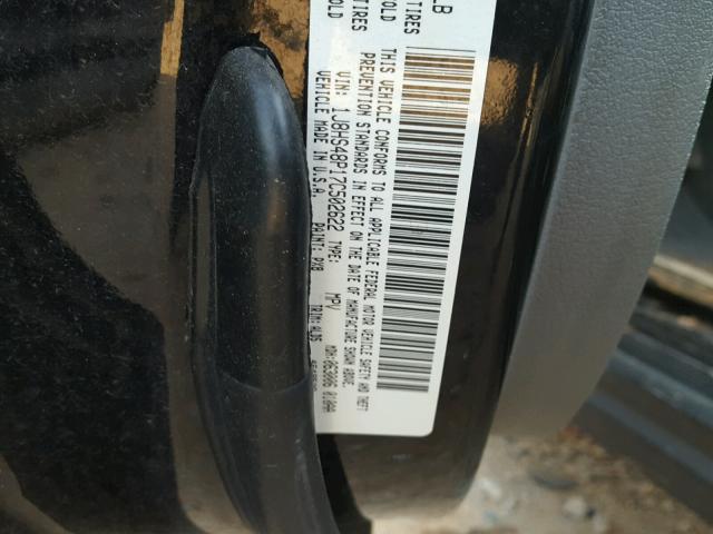 1J8HS48P17C502622 - 2007 JEEP GRAND CHER BLACK photo 10