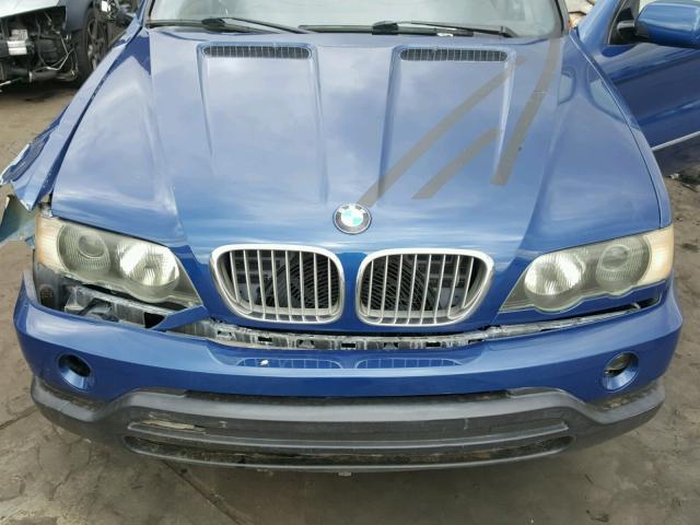 WBAFB33521LH15312 - 2001 BMW X5 4.4I BLUE photo 7