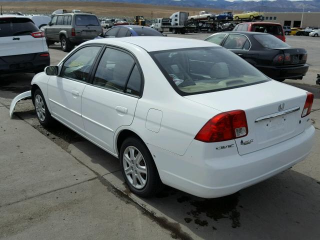 2HGES26773H543038 - 2003 HONDA CIVIC EX WHITE photo 3