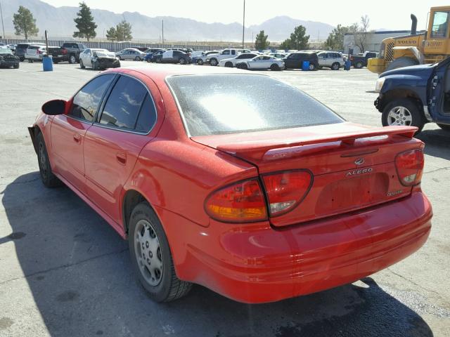 1G3NL52FX4C141402 - 2004 OLDSMOBILE ALERO GL RED photo 3