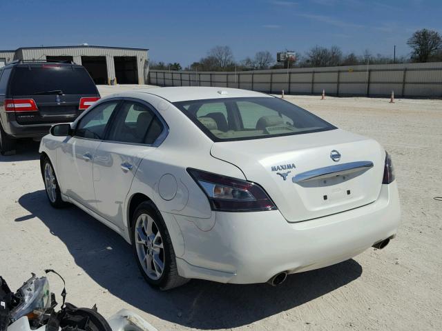 1N4AA5AP8EC466183 - 2014 NISSAN MAXIMA S WHITE photo 3