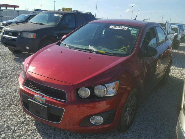 1G1JC5SH5C4151188 - 2012 CHEVROLET SONIC LT RED photo 2