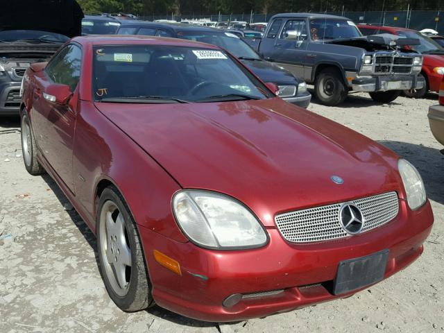 WDBKK65F11F174756 - 2001 MERCEDES-BENZ SLK 320 RED photo 1