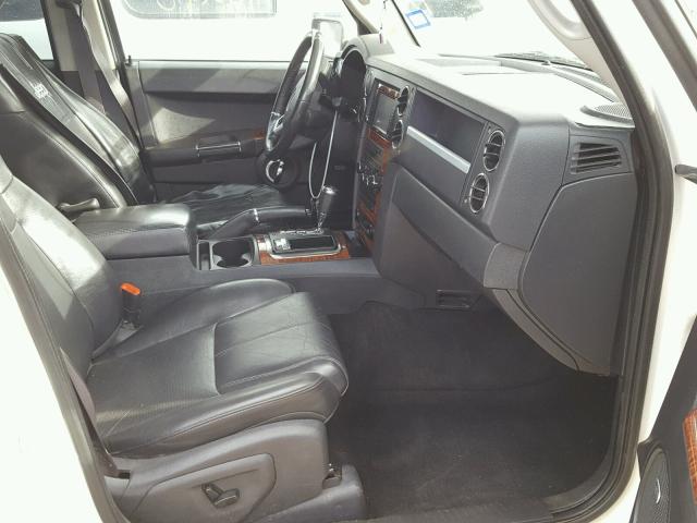 1J8HG58T99C530370 - 2009 JEEP COMMANDER WHITE photo 5