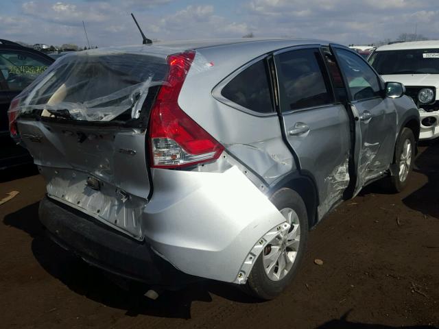 2HKRM4H52DH678650 - 2013 HONDA CR-V EX SILVER photo 4