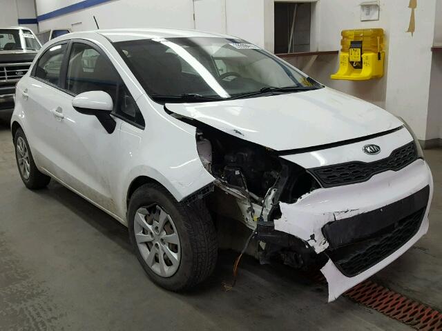 KNADM5A35C6017547 - 2012 KIA RIO LX WHITE photo 1