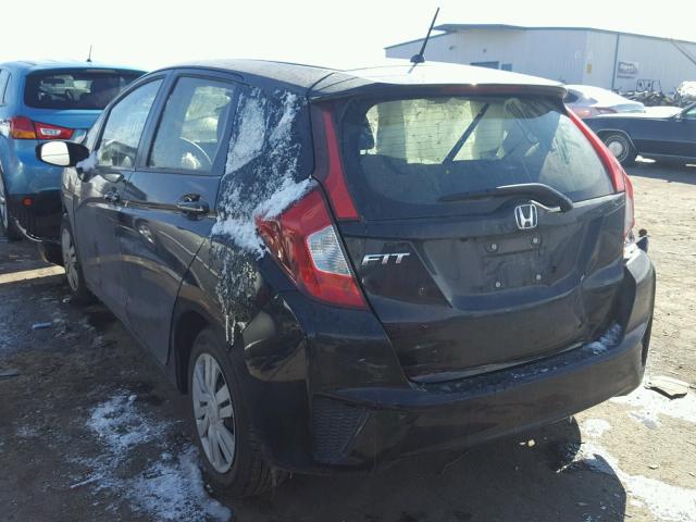 JHMGK5H55GX021254 - 2016 HONDA FIT LX Чорний фото 3