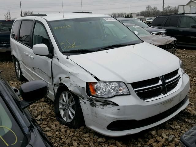 2C4RDGCGXER233393 - 2014 DODGE GRAND CARA WHITE photo 1