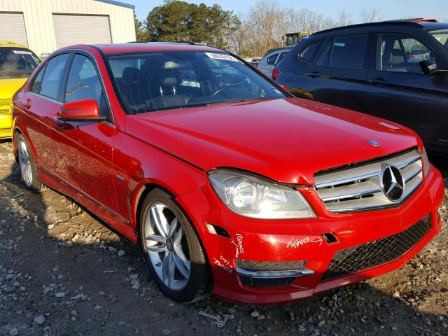 WDDGF4HB9CR219510 - 2012 MERCEDES-BENZ C 250 RED photo 1