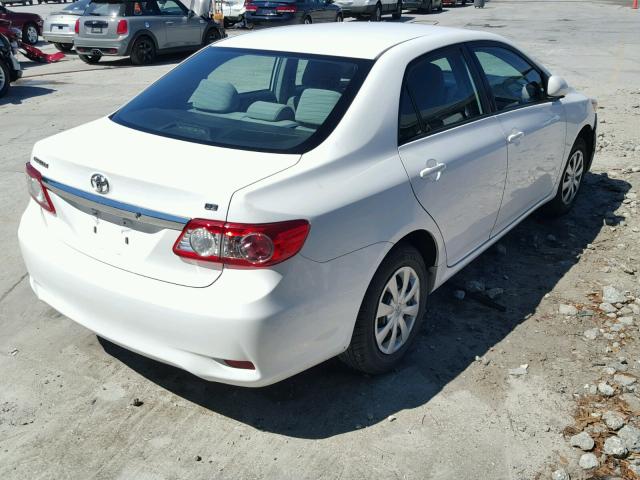 2T1BU4EE6BC554015 - 2011 TOYOTA COROLLA BA WHITE photo 4