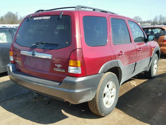 4F2YZ94153KM07773 - 2003 MAZDA TRIBUTE LX RED photo 4