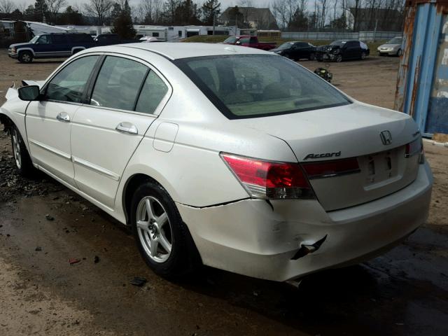 1HGCP3F82BA003696 - 2011 HONDA ACCORD EXL WHITE photo 3