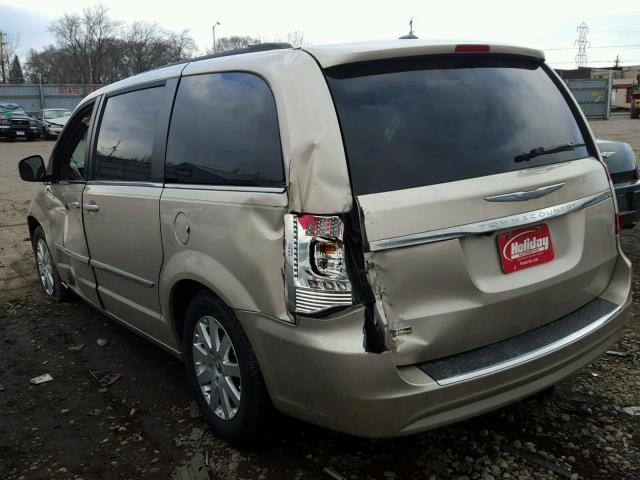 2C4RC1BG8ER441631 - 2014 CHRYSLER TOWN & COU TAN photo 3