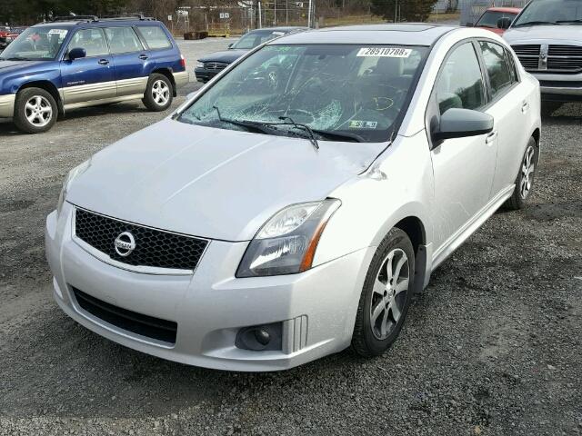 3N1AB6AP7CL764239 - 2012 NISSAN SENTRA 2.0 SILVER photo 2