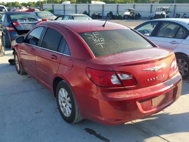 1C3LC46K87N518301 - 2007 CHRYSLER SEBRING RED photo 3