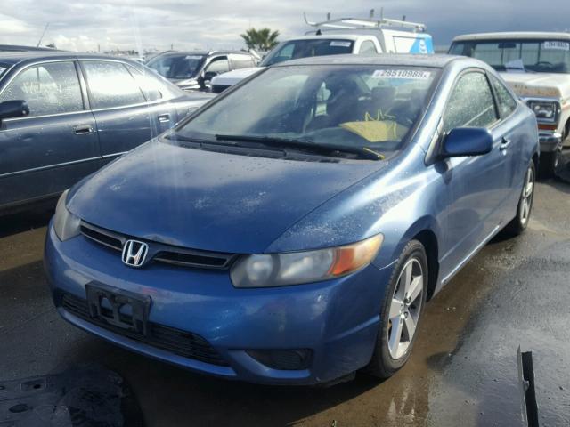 2HGFG12816H541028 - 2006 HONDA CIVIC EX BLUE photo 2