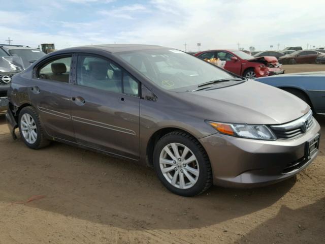 2HGFB2F90CH520478 - 2012 HONDA CIVIC EXL 棕色 照片 1