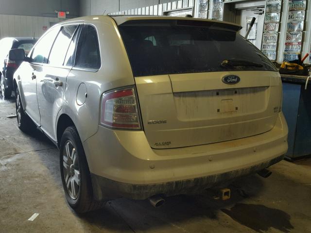 2FMDK49C87BB49048 - 2007 FORD EDGE SEL P BEIGE photo 3