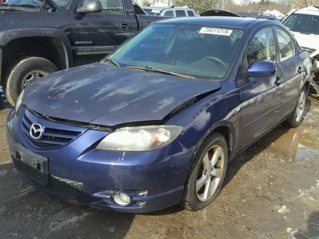 JM1BK123641163705 - 2004 MAZDA 3 S BLUE photo 2